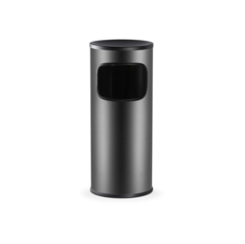 Gettacarte/posacenere - 25 litri - diametro 25 cm - altezza 62 cm - nero - stilcasa