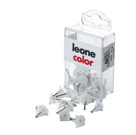 Ganci blitz con spilli - 12/16 mm - bianco trasparente - molho leone - conf. 20 pezzi