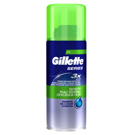 Gel da barba gillette series - pelli sensibili - 75 ml (da viaggio) - gillette