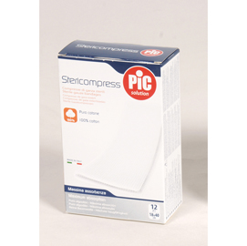 Garza sterile - 18x40 cm - pvs - scatola da 12 compresse (imbustate singolarmente)