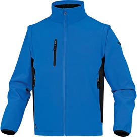 Giacca softshell mysen 2 - tessuto softshell/poliestere/elastan - taglia l - blu/nero - deltaplus