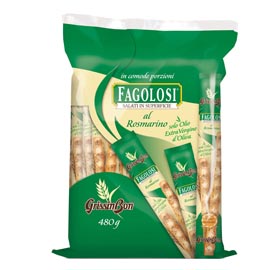 Grissini fagolosi - gusto rosmarino - grissinbon - multipack 480 gr (40 pezzi x12gr)