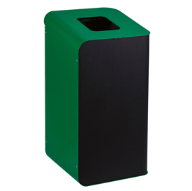 Gettacarte rubik - per raccolta differenziata - 80 l - verde - medial international
