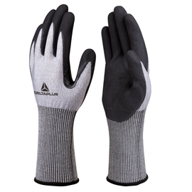 Guanti da lavoro venicut01 - schiuma di nitrile - taglia 09 - grigio/nero - deltaplus