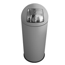 Gettacarte push - diametro 35 cm - h 92 cm - grigio - stilcasa