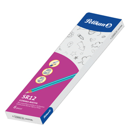 Gomma matita sr-12 - caucciu'/legno laccato - pelikan - conf. 6 pezzi