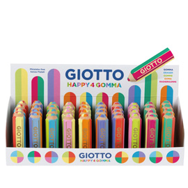 Happy gomma - colori assortiti happy4 - giotto