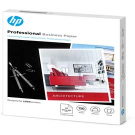 Hp - confezione da 100 fogli carta fotografica lucida professionale per stampe laser a3 - 7mv83a