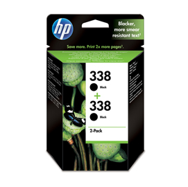 Hp - confezione 2 cartucce ink - 338 - nero - cb331ee - 960 pag