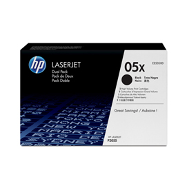 Hp - confezione 2 toner - 05x - nero - ce505xd - 6.500 pag cad