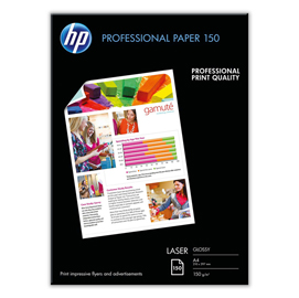 Hp - confezione da 150 fogli carta professionale per stampe laser hp lucida 150 g/m² a4/210 x 297 mm - cg965a