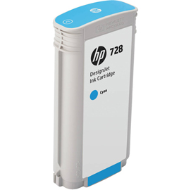 Hp - cartuccia ink - 728 - ciano -f9j67a - 130ml
