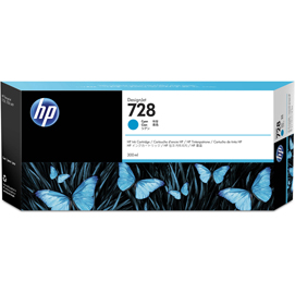 Hp - cartuccia ink - 728 - ciano - f9k17a - 300ml