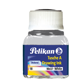 Inchiostro di china 523 - 10ml - bianco 18  - pelikan