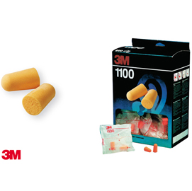 Inserti auricolari modellabili 1100 - snr 37 db - arancione - 3m - conf. 200 paia