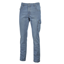 Jeans da lavoro jam - taglia xl - blu chiaro - u-power