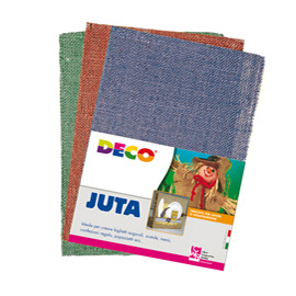 Juta naturale - 20 x 30 cm - colori assortiti - deco - conf.10 pezzi