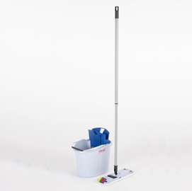 Kit ultraspeed mini - secchio da 10 l con strizzatore + mop + telaio 34 cm - mix di prodotti in omaggio inclusi - vileda