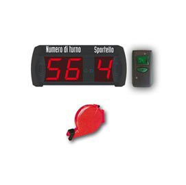 Kit completo elimina code multifunzione (2 numeri + 9 sportelli) / (numero di turno + sportello) - printex