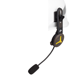 Kit audio con microfono ez/com - per elmetti e cuffie - nero/grigio - deltaplus