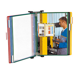 Kit leggio da muro in metallo + 10 buste - a3 - multicolor - tarifold