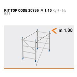 Kit alzata - per trabatello dinamico 20955 - marchetti