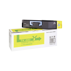 Kyocera/mita -  toner - giallo - tk-880y - 1t02kaanl0 - 18.000 pag