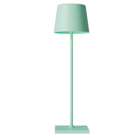 Lampada da tavolo 851 - ricaricabile - 8 x 30 cm - metallo - verde salvia - palmina