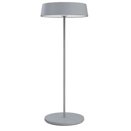 Lampada da tavolo 901 - c/aggancio magnetico - 10 x 30 cm - alluminio - grigio - palmina