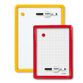 Lavagna magnetica lmv - bianca - 26x36 cm - cornice in colori assortiti - arda