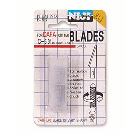 Lame di ricambio - cutter hobby knife - lebez - conf. 5 lame