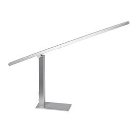 Lampada da tavolo seattle 9074 - a led - 62,5x25x16,5 cm - 3w - metallo satinato - silver - alco