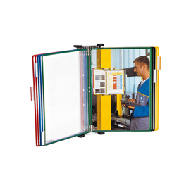 Leggio da muro t technic - 10 tasche in pvc - colori assortiti - tarifold