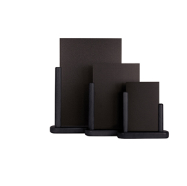 Lavagna da tavolo elegant - a5 - 20x23x6 cm - nero - securit