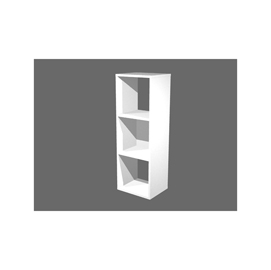 Libreria casellario rainbow - 3 caselle - 35,9x29,2x103,9 cm - bianco - artexport