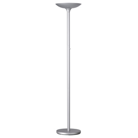 Lampada da terra varialux - base diametro 30 cm - altezza 175/186 cm - a led - 22w - grigio metal - unilux