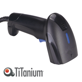 Lettore barcode ls 1100 - codici 1d - wired - nero - titanium