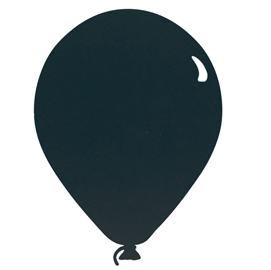 Lavagna da parete silhouette - 39,6x29 cm - forma palloncino - nero - securit