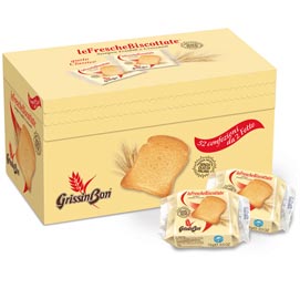 Le fresche biscottate - grissinbon - multipack da 52 monoporzioni (15 gr cad)