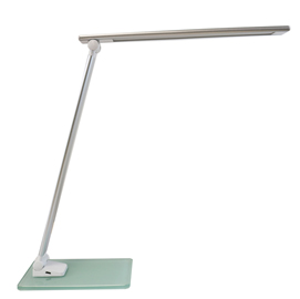 Lampada da tavolo a led popy - 6w - alluminio/vetro - unilux