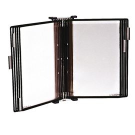 Leggio antibatterico da muro + 10 buste - a4 - nero - tarifold