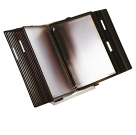 Leggio antibatterico da tavolo + 10 buste - a4 - nero - tarifold