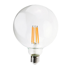 Lampada - led - globo g125 - 12w - e27 - 4000k - luce bianca naturale - mkc