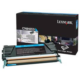 Lexmark/ibm - toner - ciano - c748h2cg - non return program - 10.000 pag