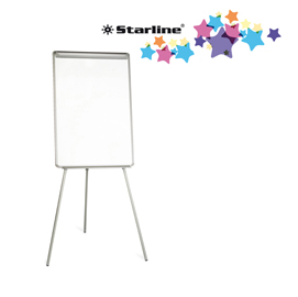 Lavagna portablocco - 70x102 cm - bianco - starline