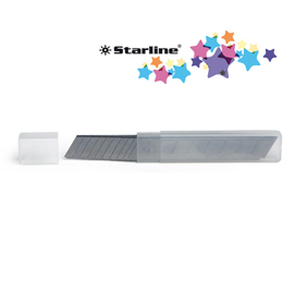 Lame di ricambio - 18 mm - universali - per cutter - starline - blister 10 lame