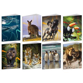 Maxiquaderno animal world 2024 - a4 - 1 rigo - c/margine - 21 fogli - 80 gr - blasetti