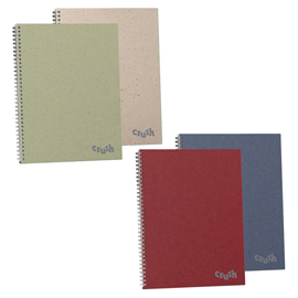 Maxiquaderno spiralato crush - spiralato sul lato lungo - a4 - 1 rigo - 60 fogli - 80 gr - colori assortiti - favini