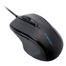 Mouse pro fit  medie dimensioni - con cavo - nero - kensington