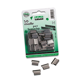 Molle di ricambio per superclip - colori assortiti - lebez - conf. 50 pezzi